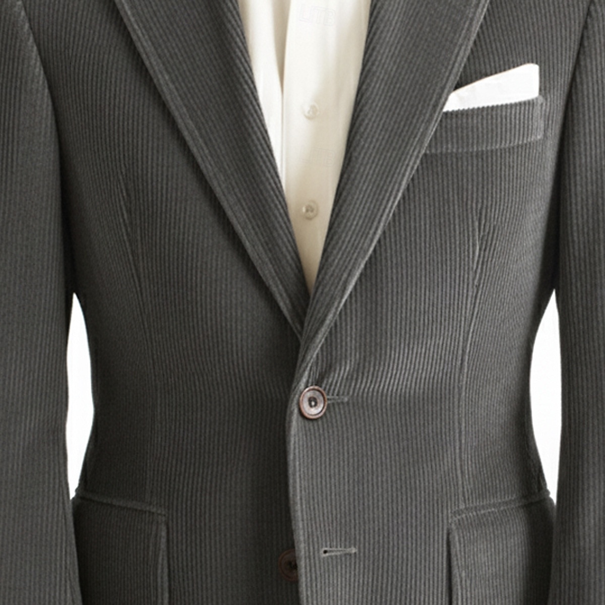 Voor heren Corduroyjack Inkeping kraag Modieus Retro Klassiek Effen Blazer Zwart Geel Bordeaux Getailleerd Enkele rij knopen met twee knopen 2025 - $86.99 –P3