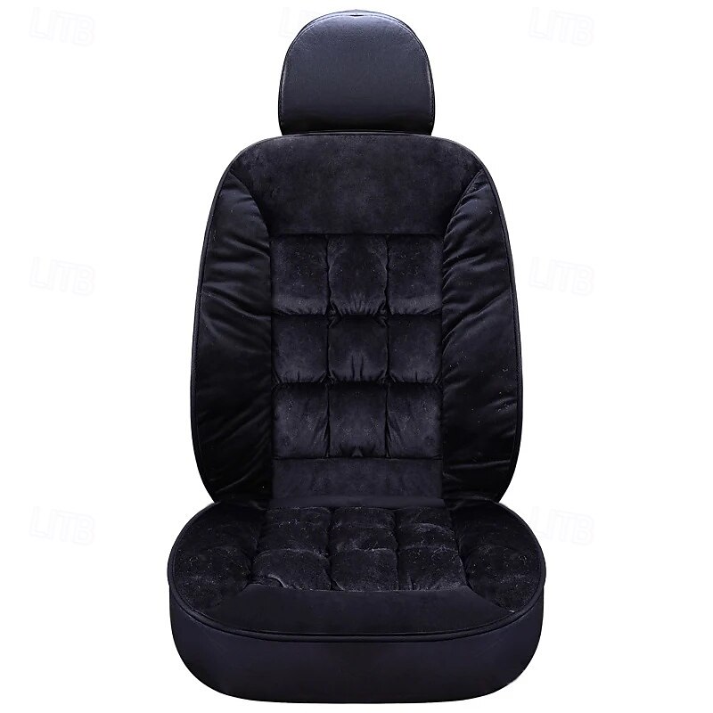 Funda de asiento de coche de invierno, acolchada, gruesa, afelpada, con diseño de cuadros, suave, cómoda y cálida. Cojín universal para el asiento delantero. 2026 - $36.99 –P13
