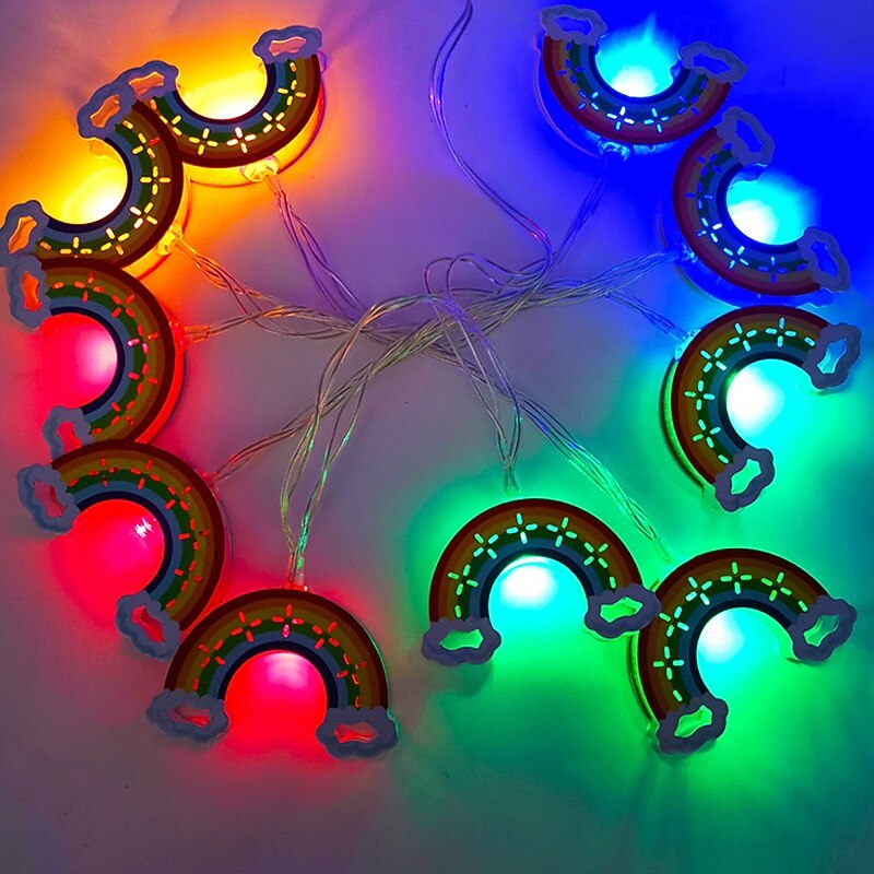Luci a stringa fatate LED arco di ferro 1.5m 10 LED funziona a batteria decorativa luci da appendere per festa di capodanno matrimonio stanza dei bambini del 2026 a $17.99 –P6