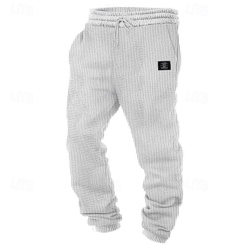 Per uomo Pantaloni da tuta Joggers Pantaloni Pantaloni a Nido d'Ape Coulisse Tasca Elastico in vita Semplice Comodità Morbido Lunghezza intera Casuale Quotidiano All'aperto Moda Stile Classico Verde del 2026 a $22.99 –P12