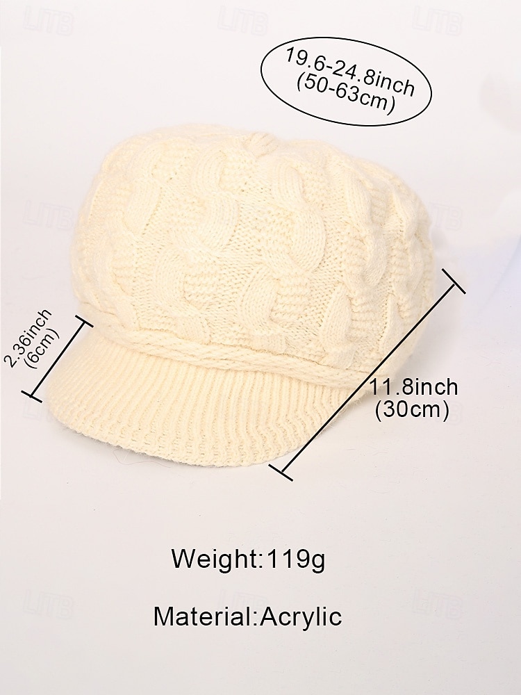 "Women's Acrylic Knit Hat with Fleece Lining, Multiple Colors, Cozy and Stylish for Christmas and Winter Activities 2026 - $11.99 –P11