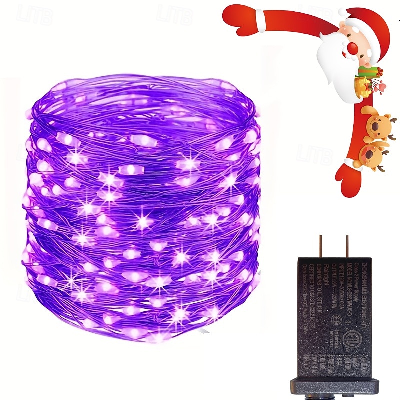 Fantasiavalot sisätiloihin portaita makuuhuoneessa häissä puuloma-juhlatunnelman koristevalonjohdolla matalajännitteisellä pistokkeella 10/20/30/50/150/200M 2026 - $10.49 –P12