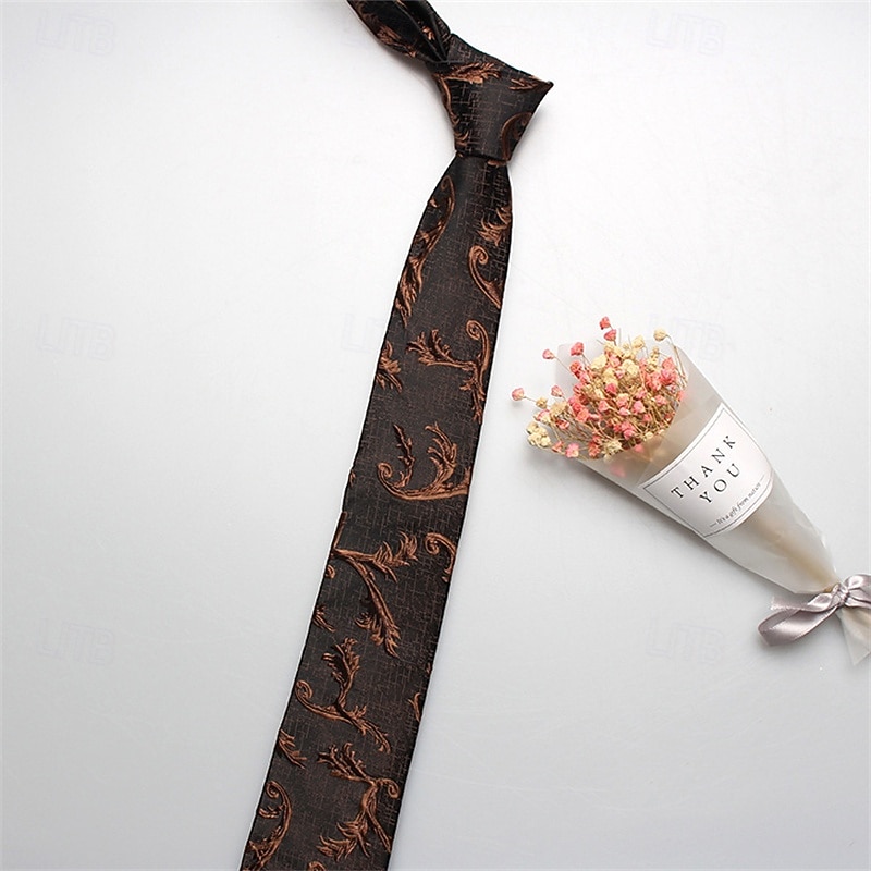 Voor heren Stropdassen Modieus Klassiek Modern eigentijds Met Patroon Bruiloft Alledaagse kleding 2026 - $8.99 –P5