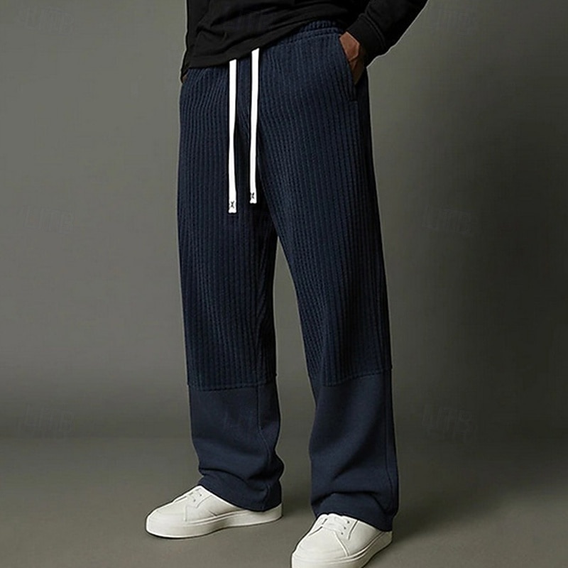 Per uomo Pantaloni da tuta Pantaloni Pantaloni in velluto a coste Pantaloni della tuta a gamba dritta Coulisse Tasca Elastico in vita Semplice Comodità Morbido All'aperto Casuale Quotidiano Moda del 2026 a $26.99 –P4