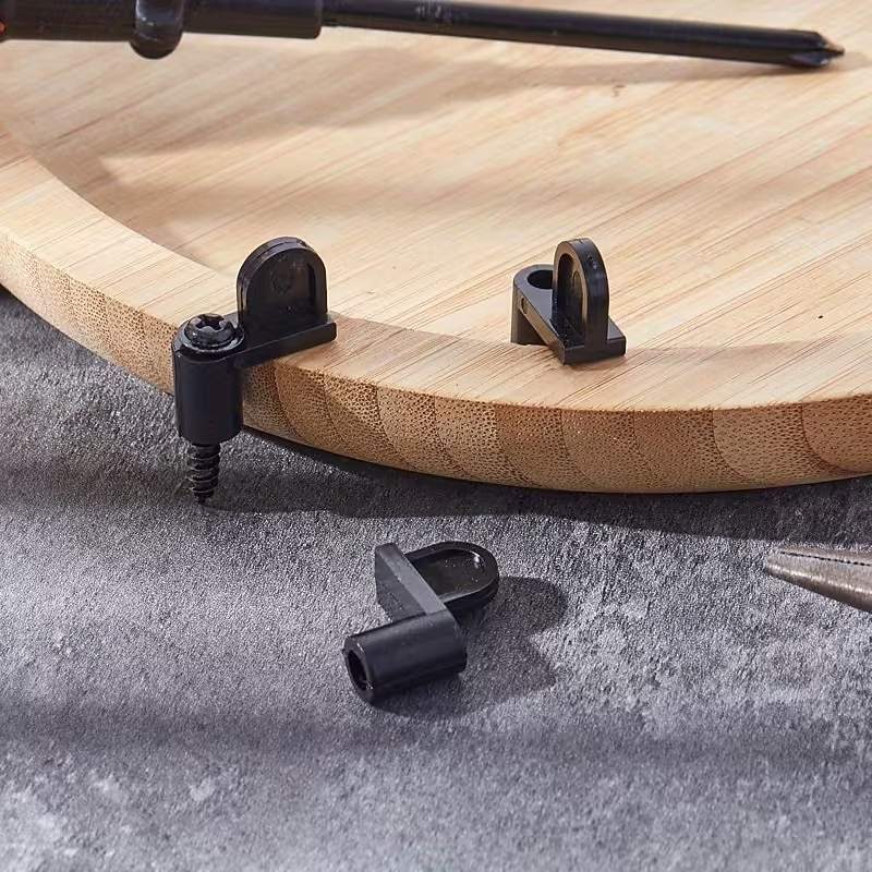 24 Stück 3/8-Zoll-Druckguss-Türglas-Fenstergitterclips mit Schrauben für Sturmtürhalterungen und Fenstergitterbefestigungen, robuste schwarze Beschläge für den privaten und gewerblichen Gebrauch 2026 - $19.99 –P7