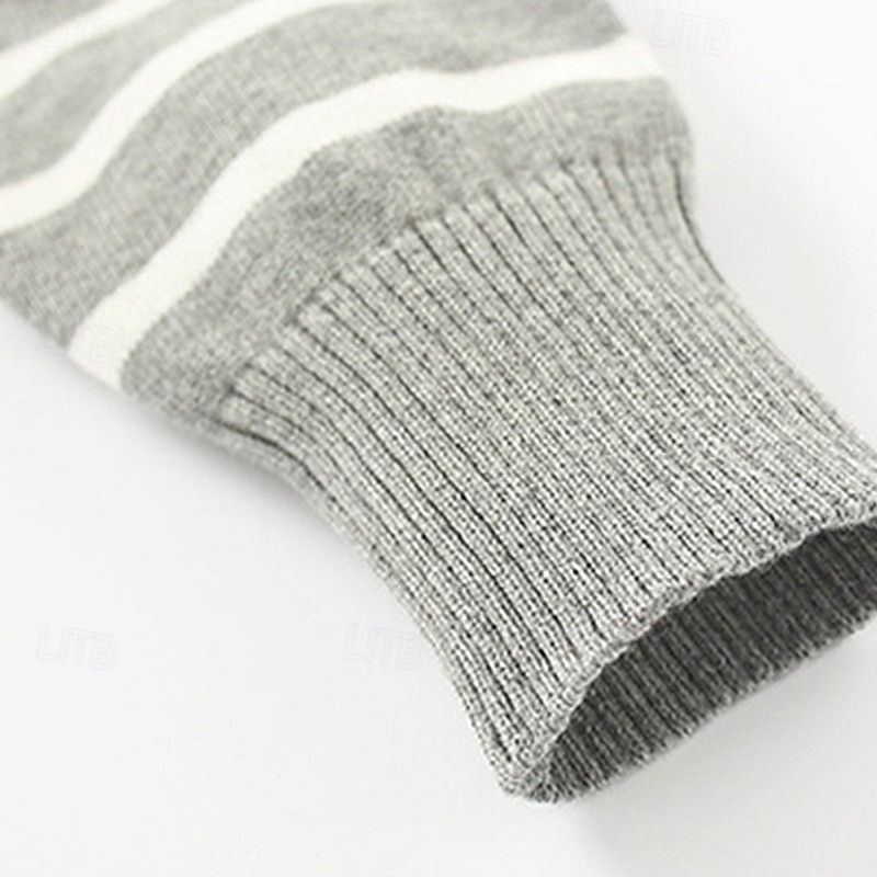 Bambini Ragazzi Pullover Maglione A righe Manica Lunga Girocollo All'aperto Moda Blu marino Autunno Vestiti 4-12 Anni del 2026 a $17.99 –P5