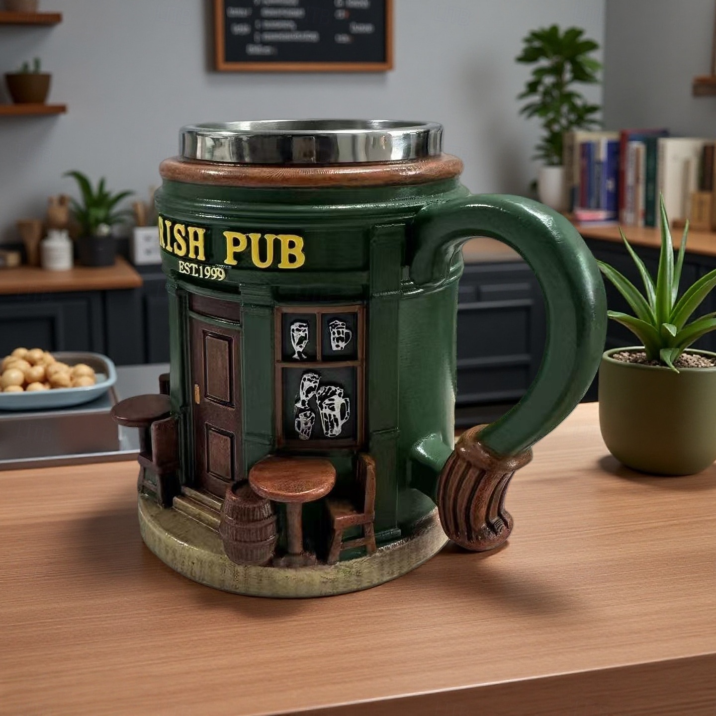 Irish Pub 3D Resin Coffee Mug St. Patricks Day Shamrock Beer Stein Style Cup, Green Irish Festival Drinkware, Vintage Leprechaun Pub Mug for Home Bar, Holiday Party Gift 2025 - $25.99 –P4