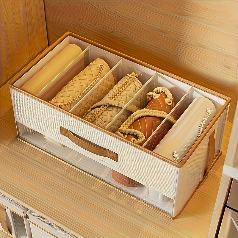 1/2/3 oppbevaringsbokser for vesker plassbesparende veskeskap (avslappet stil) organisering og oppbevaring av garderobe organisering og oppbevaring av garderobe oppbevaring og sortering av garderobe 2026 - $23.99 –P3