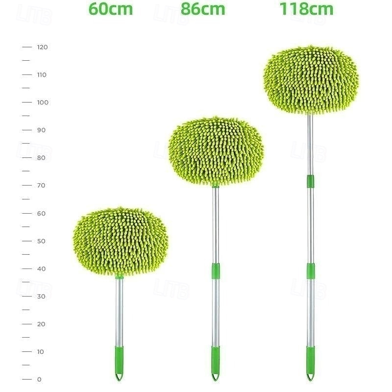2 in 1 Car Cleaning Brush Mop Extendable Chenille Car Wash Duster Soft Bristle Cleaning Sponge Glove Tool for Dust Dirt Snow Removal Vehicle Care 2026 - $21.99 –P10