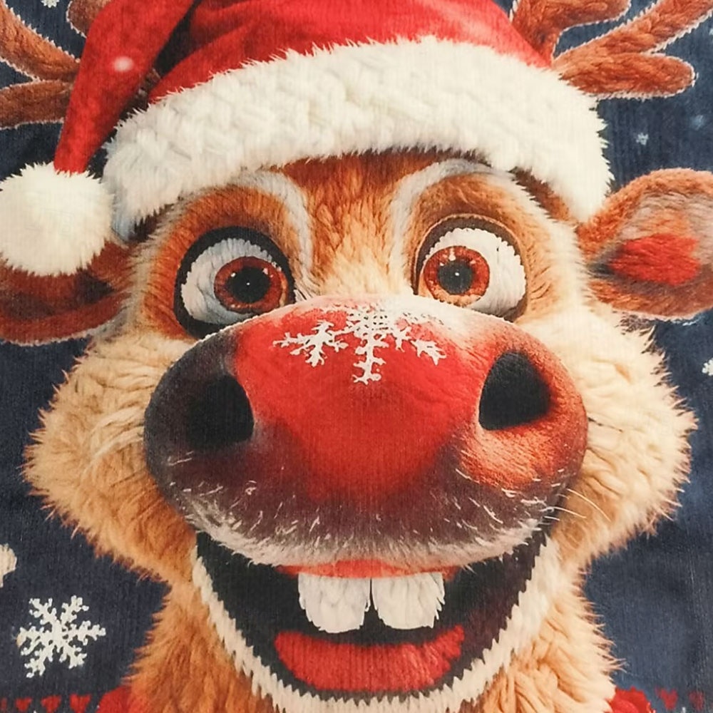 סוודר חג המולד המכוער בגדי ריקוד גברים כל אחד דפוס סוודר סוודר סריגים צווארון צווארון יום יומי חופשה יומי Keep Warm שרוול ארוך אביב סתיו חורף שחור אודם פול 2025 - $36.99 –P6