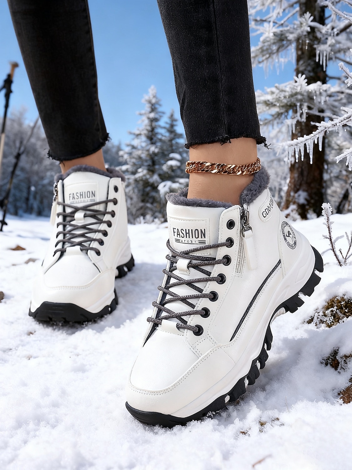 Women's Warm Fleece Lined Winter Sneakers – Waterproof Anti-Slip Outdoor Hiking Shoes for Cold Weather, Casual Daily Walking Shoes 2026 - $59.99 –P5