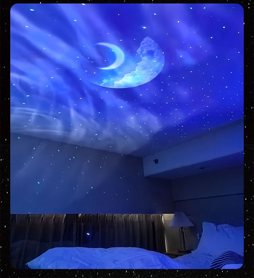 Uusi äänen projektivalo Bluetooth-sovellus kaukosäätimellä valkoisen kohinan tunnelma pieni yövalo tunnelmavalon koditeatteri syntymäpäivä ystävänpäivälahja 2026 - $41.99 –P4