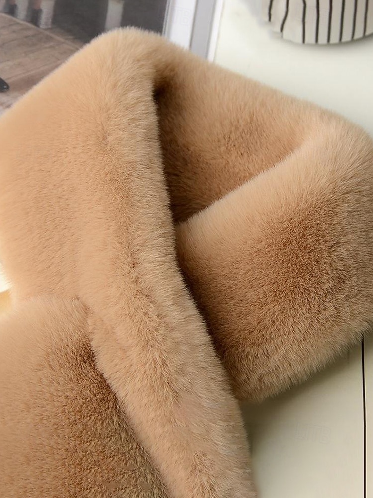 Unisex-Schal aus Kunstpelz, weiches und warmes Material, vielseitig tragbar, perfekt für Wintermode und als Weihnachtsgeschenk, in verschiedenen Farben erhältlich 2026 - $9.99 –P8
