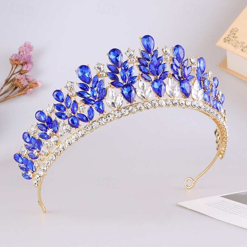 Tiaras de la corona Vestimenta de Cabeza Legierung Boda Cumpleaños Elegante Estilo lindo Con Cristal Celada Sombreros 2026 - €22.99 –P14