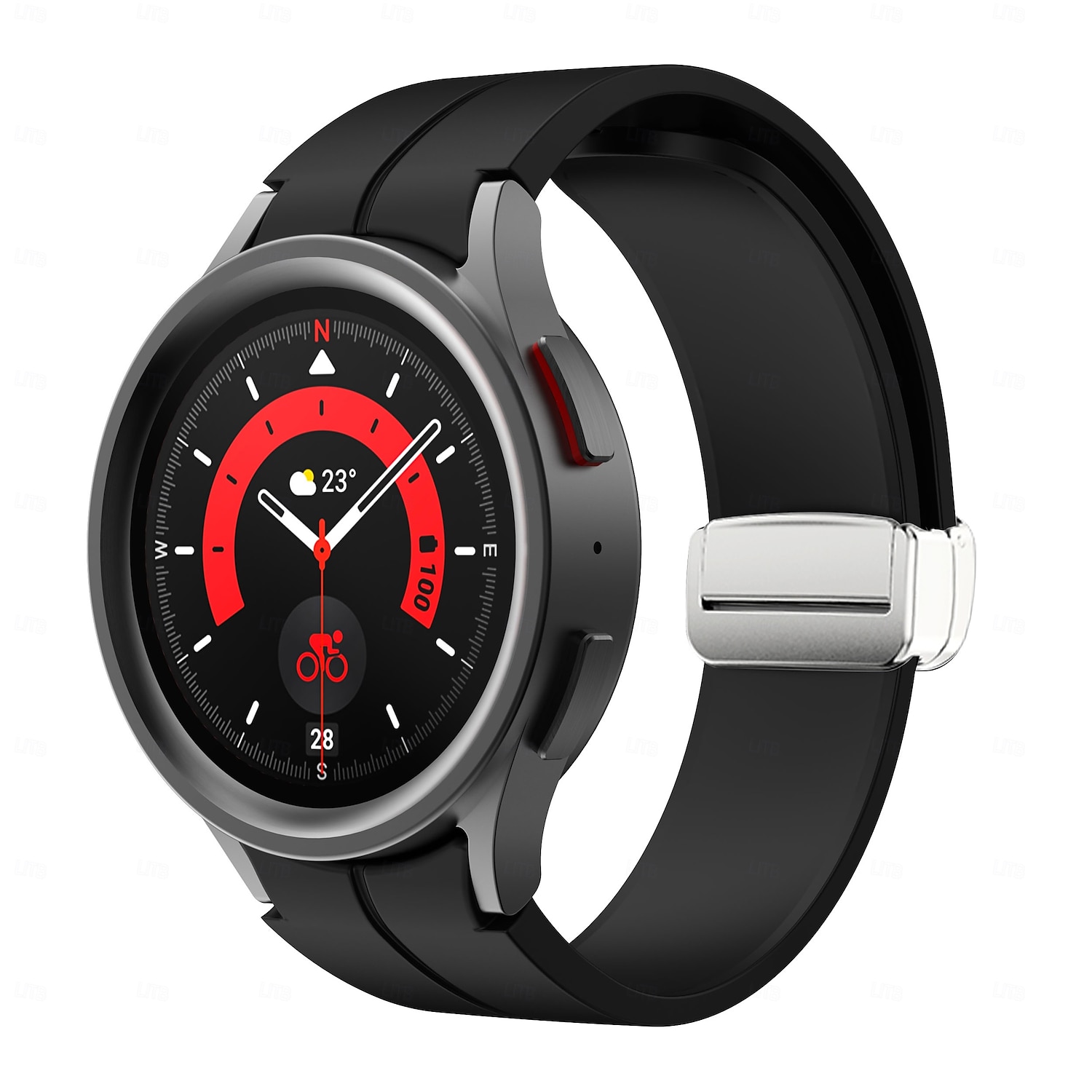 2026年 時計バンド のために Samsung Galaxy Watch 7/6/5/4  40/44mm, Watch 5 Pro 45mm, Watch 6 Classic 43/47mm, Watch 4 Classic 42/46mm シリコーン 置換 ストラップ 調整可 スポーツバンド モダンバックル リストバンド  コレクション – $10.99 –P13