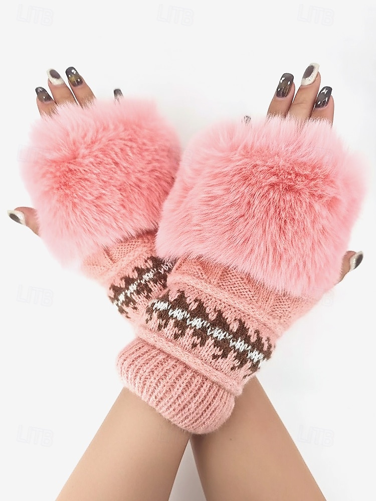 مجموعة قبعات وقفازات محبوكة لعيد الميلاد للنساء، متوفرة بألوان متعددة، مريحة وأنيقة، مثالية للأنشطة الخارجية في الشتاء وهدايا العطلات 2026 - $18.99 –P7