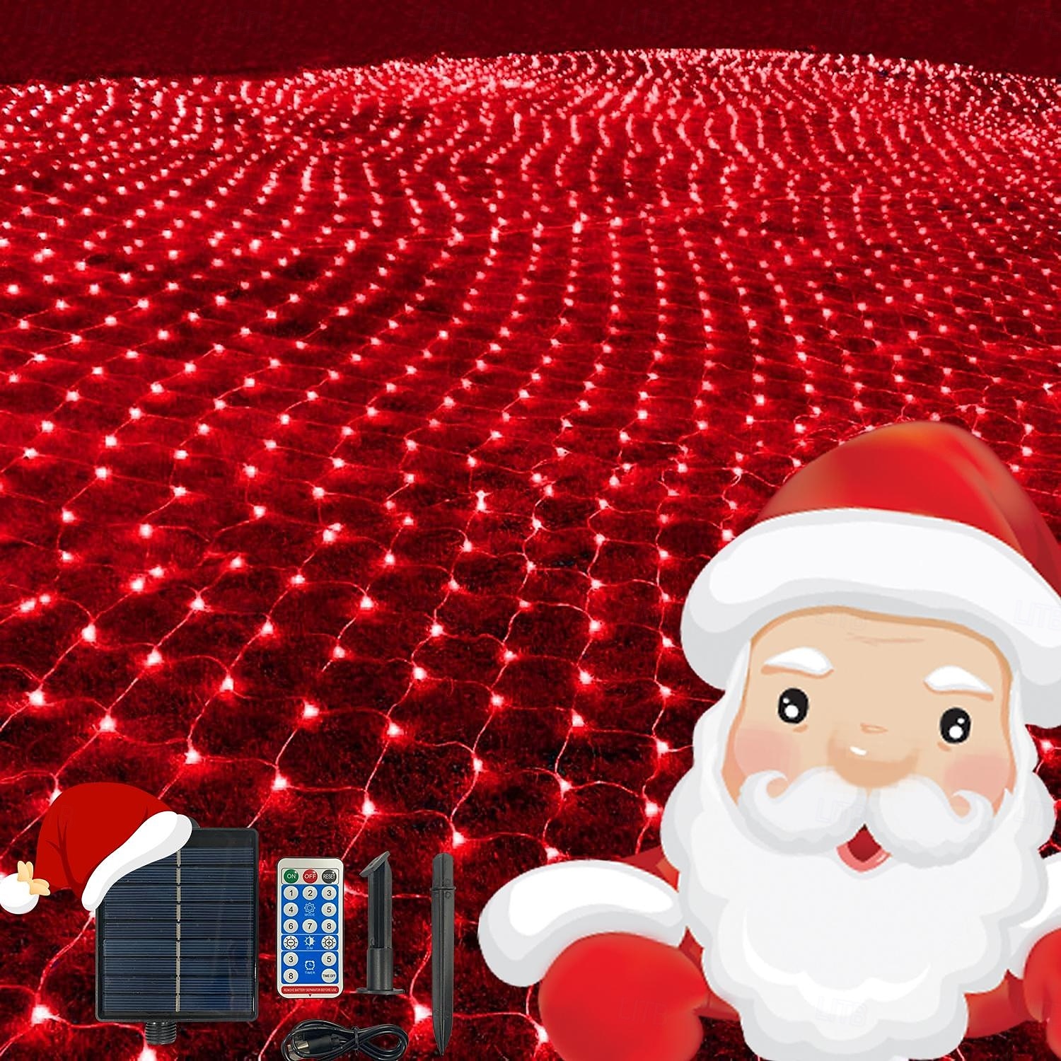 Außen solar Netzlichter verbindbare wasserdichte Lichterkette klarer Draht mit 8 Modi zeitgesteuerte Fernbedienung Innenhof Garten Rasen Party Hochzeit Feiertagsbaum Dekorationslichter Requisiten 2026 - $23.99 –P11