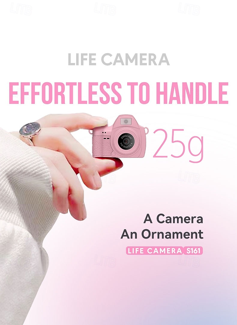 Миниатюрная цифровая камера-брелок, компактный портативный микрорегистратор с датчиком малого пикселя 1440p 2k, мини-камера размером с большой палец, микровидеокамера-брелок 2025 - $32.99 –P1