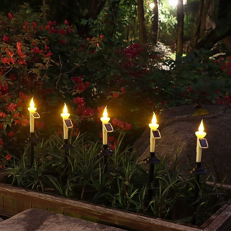 4/6pcs Outdoor Solar Ghost Candle LED Garden Light Home Patio Lawn Landscape Light  Wedding Outdoor Path Camping Atmosphere Waterproof Decoration 2026 - $39.99 –P4