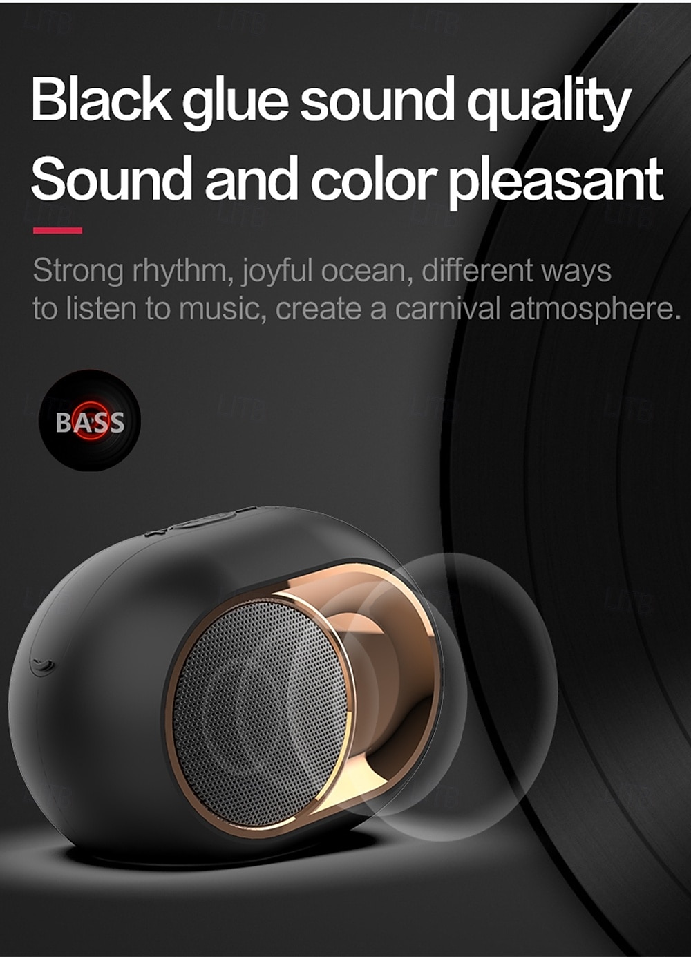 2025 New Wireless Speaker Supporting Multiple Playback Modes Wireless/TF Card/USB Playback High Volume Long Battery Life Stereoscopic Sound Effects To Fill The Event Atmosphere Suitable for Smar 2025 - $24.99 –P3