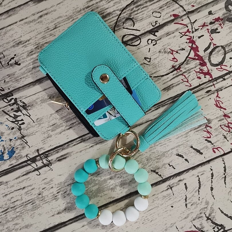 pulseira chaveiro carteira chaveiro de contas de silicone pulseira de contas de silicone chaveiro carteira chaveiro elástica pulseira de 2026 por $12.99 –P5