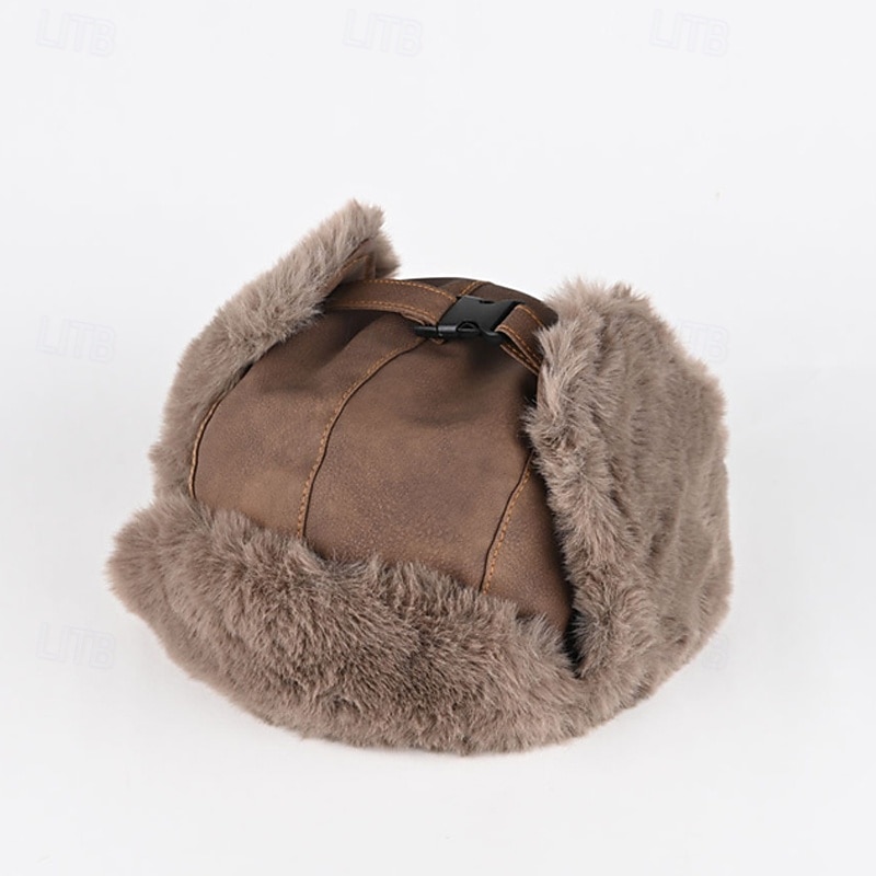Men's Trapper Hat Winter Hats Brown khaki Polyester Fleece Fashion Modern Contemporary Daily Wear Date Star Thermal Warm Windproof 2026 - $20.99 –P6