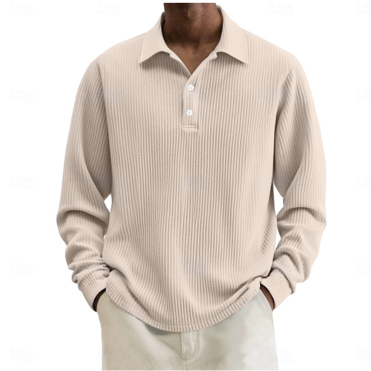 Per uomo Camicia di Velluto a Coste Testurizzato Casuale Sportivo Bavero Manica Lunga Moda Essenziale Blocco di colori Semplice Bottoni Caldo Autunno Primavera & Autunno Autunno & Inverno Vestibilit del 2026 a $22.99 –P3