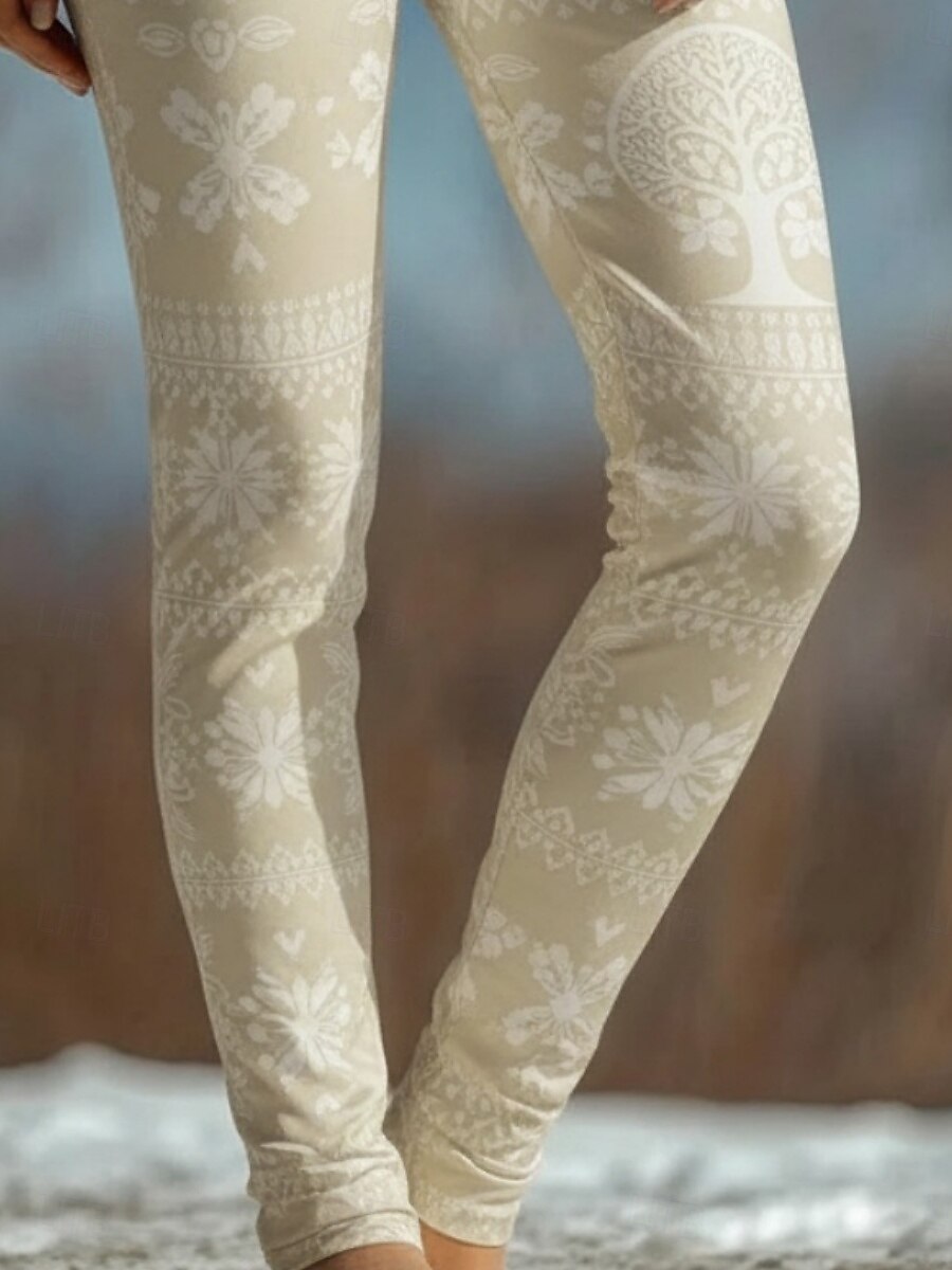 Mujer Polainas Leggings cómodos Vacaciones Vintage Estilo Étnico Longitud total Alta cintura Graphic Estampado Cómodo Elástico Casual Diario Vacaciones Verde Trébol Primavera Otoño Invierno Ajustado 2026 - $20.99 –P4