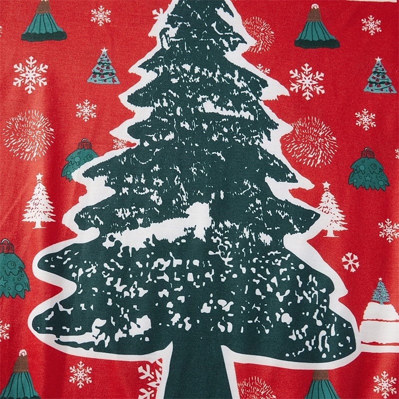 Olhar de família Natal Pijama de Natal para a Família Pijamas Conjuntos de família Gráfico Árvore de Natal Casa Imprimir Vermelho Manga Longa Diário Roupas Combinando de 2025 por $22.99 –P5