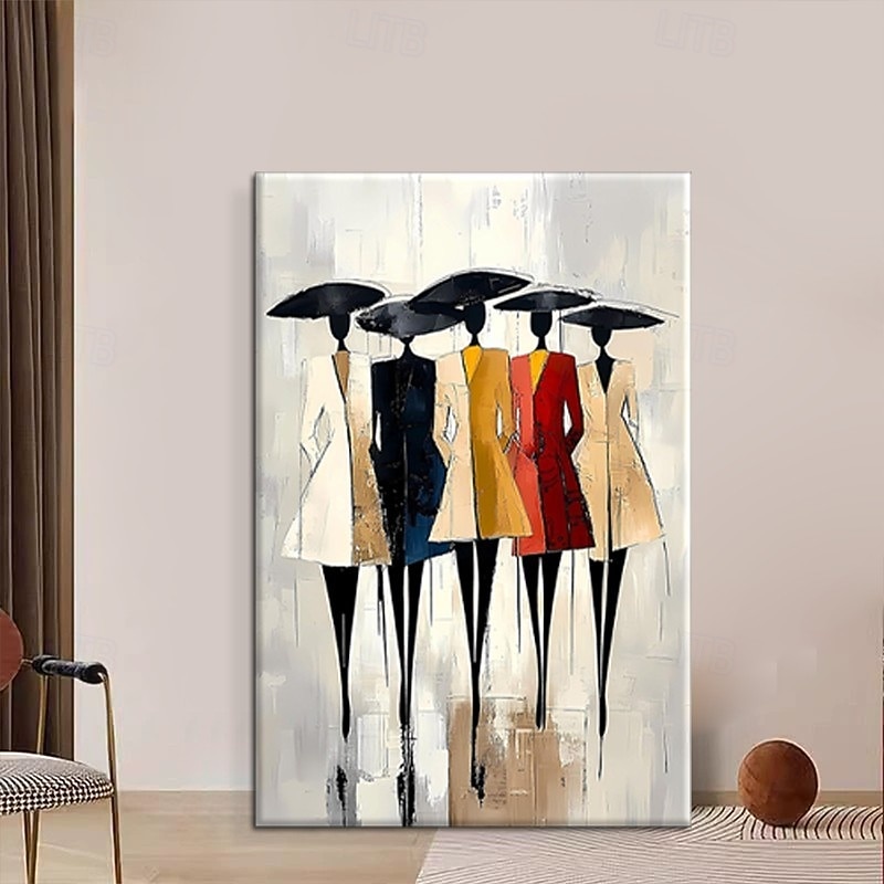 Handmade Oil Painting Canvas Wall Art Decoration Abstract Figures Fashion Model for Home Sofa Background Entrance Hall Decor Stretched Frame Hanging Painting/Rolled Frameless Unstretched Painting 2026 - $60.99 –P2