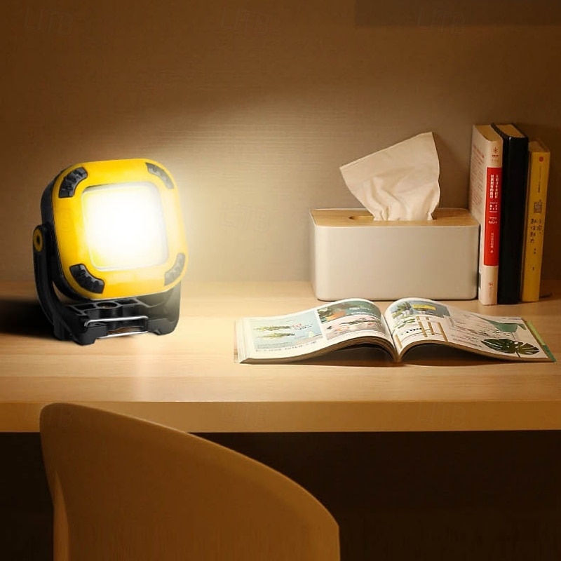 Arbeidslampe for alle scener med roterende lyshode med flere posisjoner, sterk magnetisk adsorpsjon, arbeidslampe for gårdsplass, utendørs campinglampe, vedlikeholdslampe. 2025 - $21.99 –P3