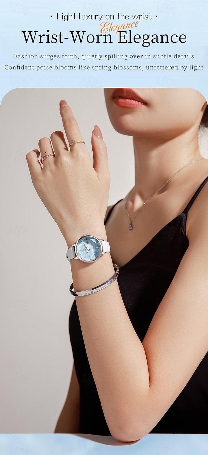 OLEVS Mode Moederdag Cadeau voor Vrouwen Horloges Luxe Merk Originieel Quartz Horloge voor Dames Waterdicht Rvs Luminous Horloges 5656 2026 - $31.99 –P8