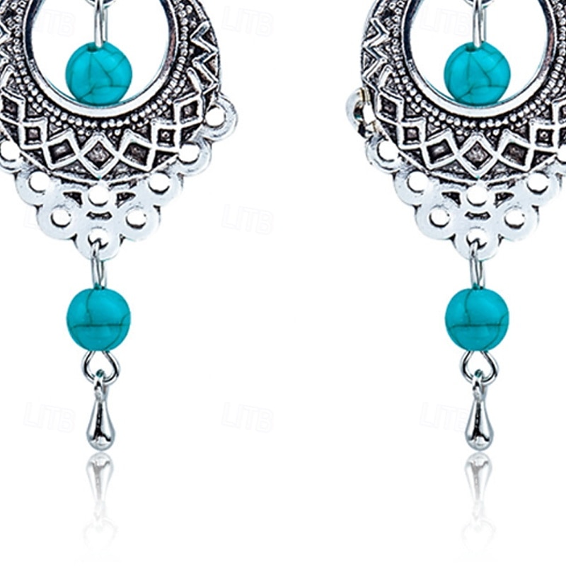 1 Paire Boucles d'oreilles pendantes For Femmes Rue Plage Festival Alliage Le style rétro de 2026 ? $12.49 –P3