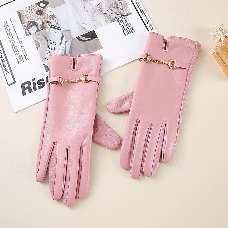 Жен. 1 пара С пальцами / Зимние Активный / Уличный стиль Перчатки - Полотняное плетение Стильные 2026 - $13.99 –P3