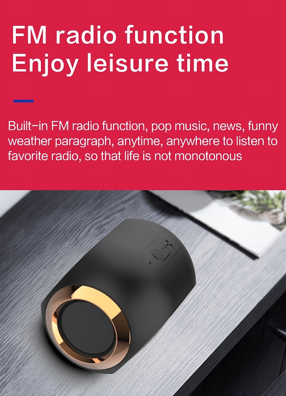 2025 New Wireless Speaker Supporting Multiple Playback Modes Wireless/TF Card/USB Playback High Volume Long Battery Life Stereoscopic Sound Effects To Fill The Event Atmosphere Suitable for Smar 2025 - $24.99 –P10