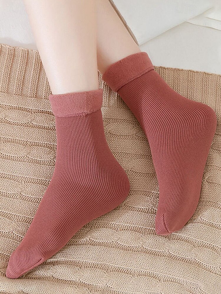 Женские утолщенные термоноски - комплект из 4 пар, мягкие и теплые, идеально подходят для зимы, холодной погоды и в качестве подарка на праздники 2026 - $11.99 –P2