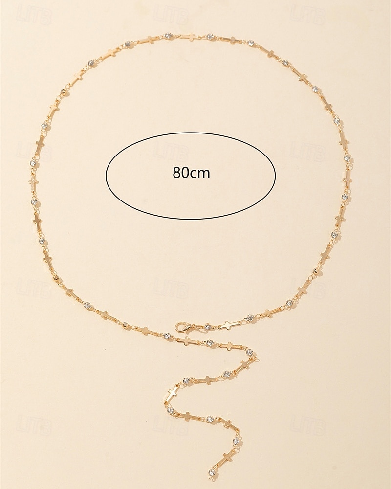 1 Stück Halskette Y Halskette For Damen Kristall Straße Geschenk Täglich Legierung Klassisch Kreuz 2026 - $14.49 –P3