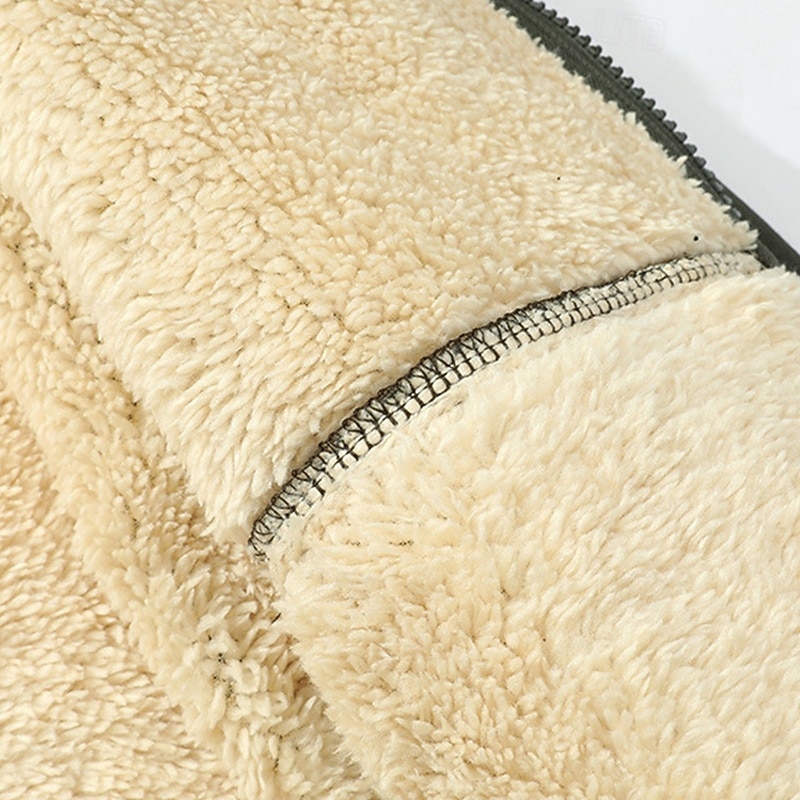 בגדי ריקוד גברים קפוצ'ון קפוצ'ון רוכסן מלא קפוצ'ון עם רוכסן רוכסן קפוצ'ונים קפוצ'ון פליז שרפה שחור ירוק צבא אודם קפה עם קפוצ'ון אחיד שרוך לרכוס כיס ספורט וחוץ יומי חגים פוליאסטר 2026 - $21.99 –P6