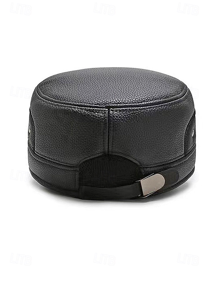 قبعة شتوية للرجال من الجلد الصناعي مع أغطية أذن قابلة للطي - أنيقة ودافئة ومريحة للطقس البارد - مثالية للأنشطة الخارجية والارتداء اليومي 2026 - $11.99 –P5