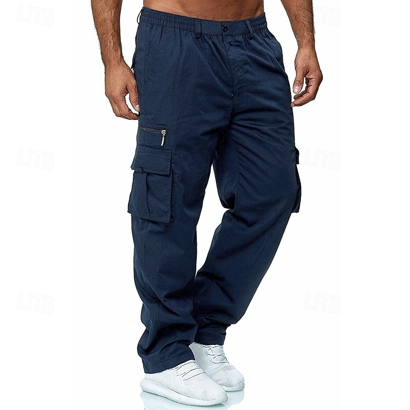 Mens Fashion Cargo Pants Casual Loose Trousers Multi-Pocket Outdoor Work Pants Jogger Athletic Sweatpants Navy 2026 - $22.99 –P2