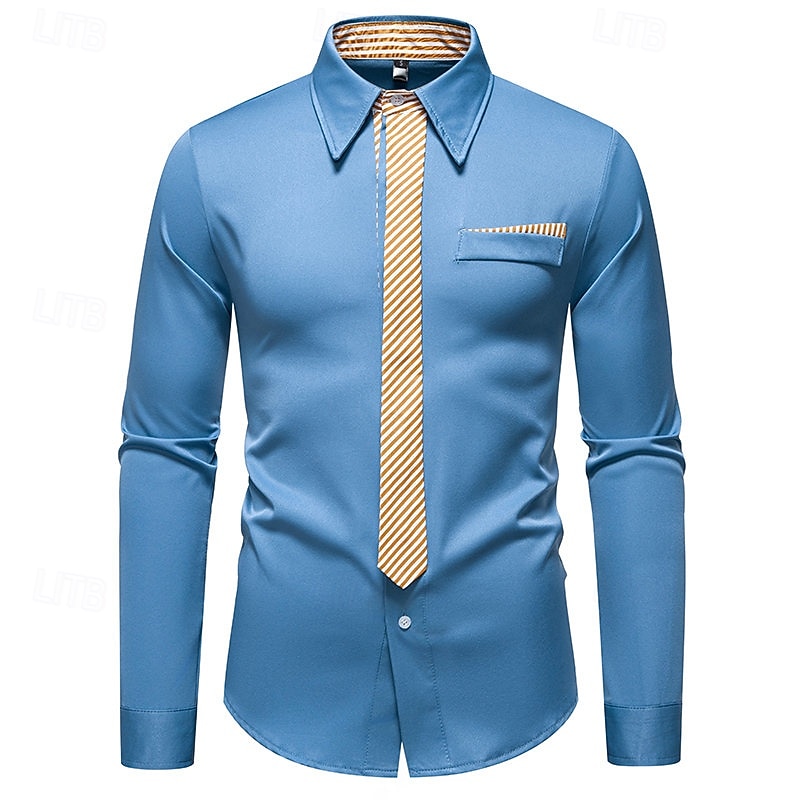 Loucos anos 20 Anos 20 Retro Vintage Blusa / Camisa Mafioso Padrinho Corte Justo Fantasia Homens Baile de Máscaras Traje de festa para noite Negócio / Cerimônia / Casamento Festa de Solteira Adulto de 2026 por $32.99 –P1