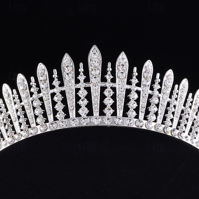 Korunní čelenky Čelenka Slitina Svatební Narozeniny Elegantní Roztomilý S Štras Přílba Pokrývky Hlavy 2025 - $9.99 –P3