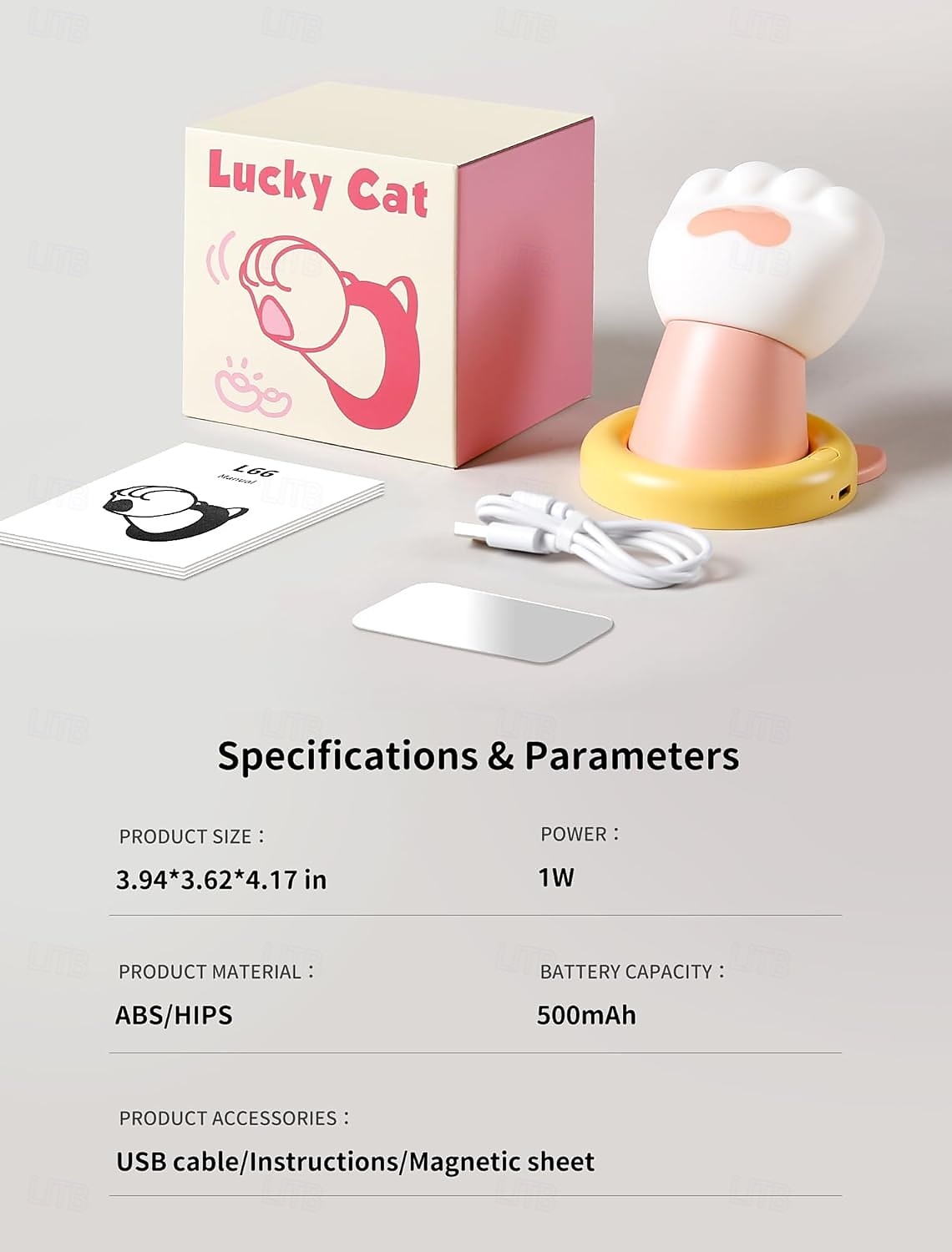 Nachtlampje voor de kinderkamer, magnetische wandlamp met kattenklauw, aanraaklamp voor op het bed, schattig dimbaar siliconen nachtlampje, grappig cadeau voor tieners en volwassenen, decoratie voor 2026 - $23.99 –P6