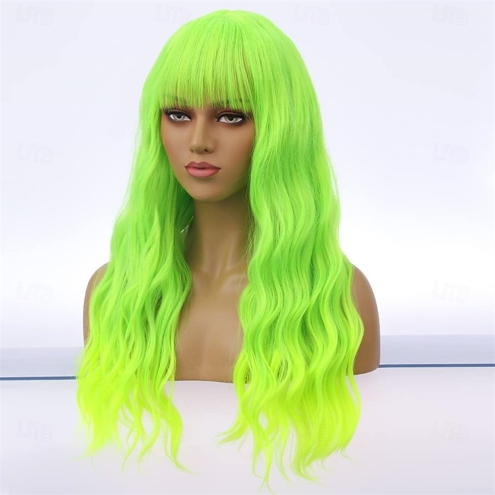 Carnival Wig 2026 Blonde Pink Blue Curly Long Synthetic Festival Wig Mardi Gras Parade Cosplay Costume Hair for Women 2026 - $21.99 –P4