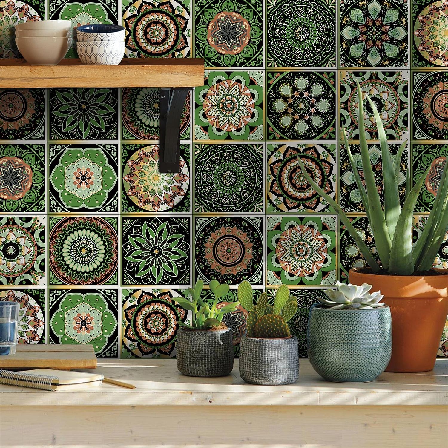 12pcs 3D Wall Tile Stickers Peel Stick 6x6 in, Thick PE Foam Crystal Mosaic, Waterproof Backsplash for Kitchen, Bathroom & Home Decor, Metallic Wall Panels Gift Box 2026 - $28.99 –P6