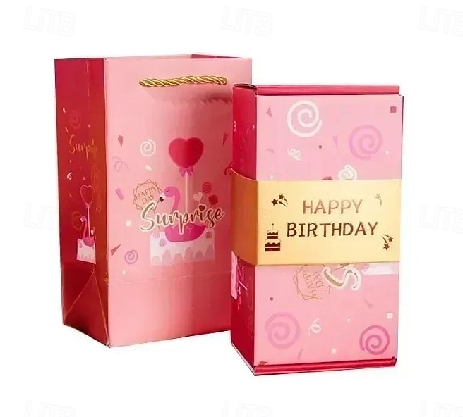 קופסת מתנה קופצת הפתעה קופצת קפיצה לימי הולדת, יום האהבה, חג המולד, חתונות, פסטיבלים, מזומן, פיצוץ, קופסת מעטפה אדומה יוקרתית, קופסת מתנה למסיבה 2026 - $10.99 –P5