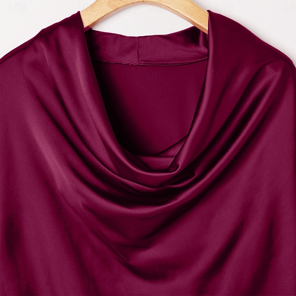 Voor heren Overhemd Zijdeachtig Satijnen overhemd Normaal shirt Effen Formeel Bruiloft Wit Marineblauw Goud Donker Paars Lange mouw Col Lente & Herfst Alle seizoenen Kleding Met ruches 2026 - $25.99 –P6