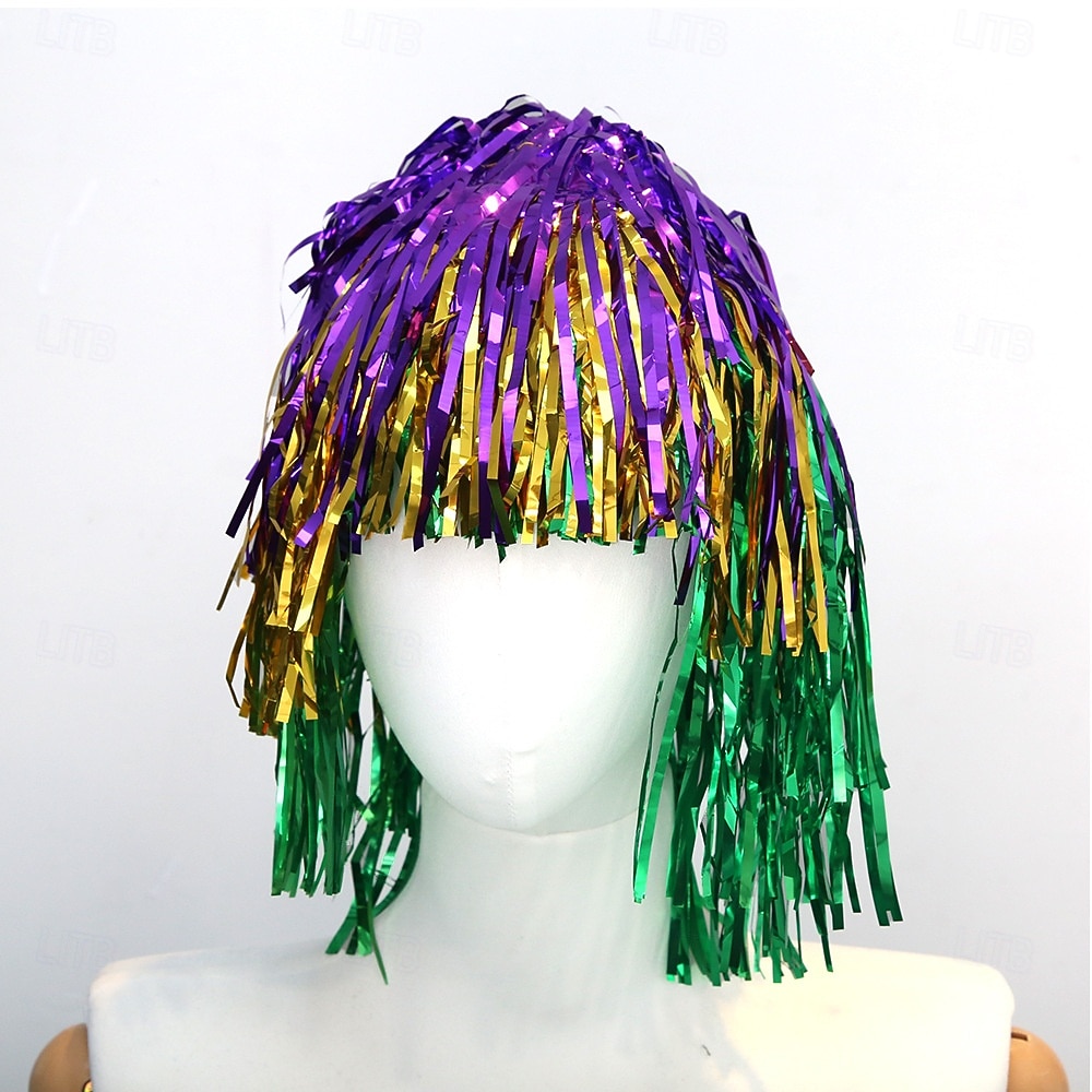 Карнавальный парик Блондинка Фиолетовый Зеленый Прямой Средние Синтетический фестивальный парик Вторник на масляной неделе Парад Волосы для косплей-костюма для Женский 2026 - $6.49 –P7