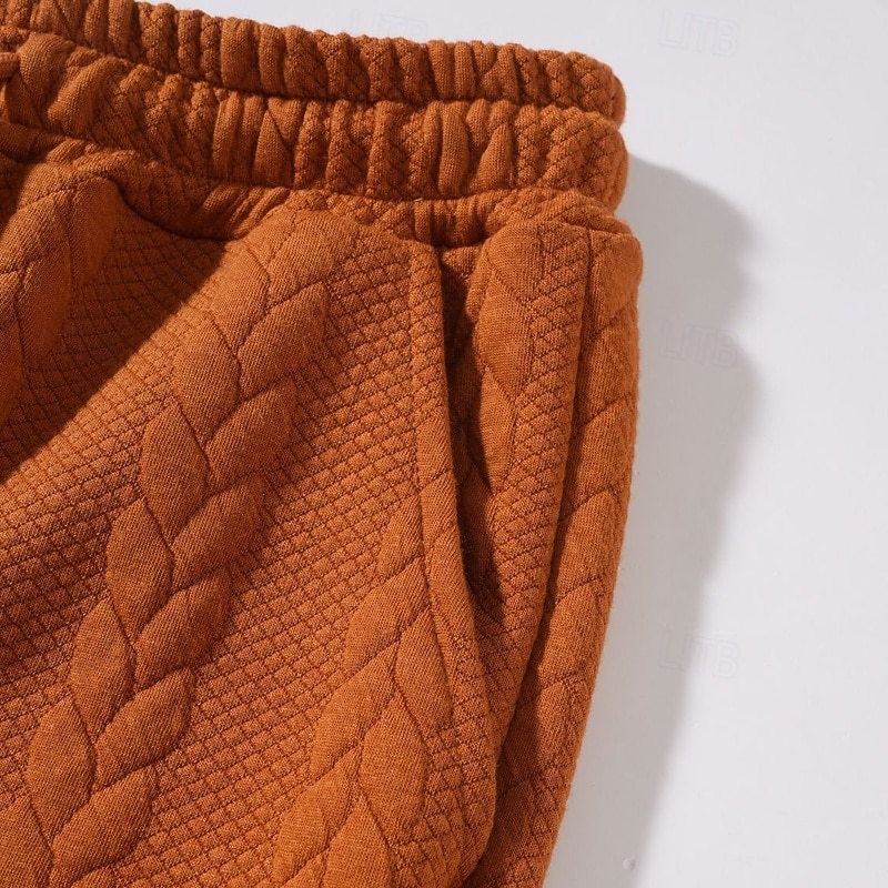 Per uomo Pantaloni da tuta Pantaloni Pantaloni della tuta a gamba dritta Pantaloni della tuta con fondo aperto Jacquard Coulisse Elastico in vita Semplice Traspirante Lunghezza intera Sport del 2026 a $21.99 –P4