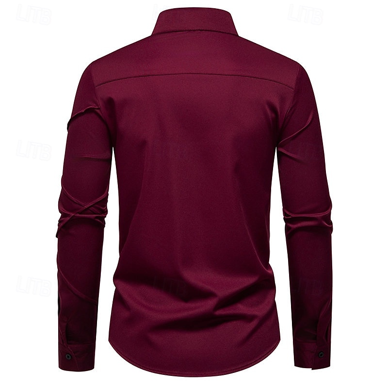 Loucos anos 20 Anos 20 Retro Vintage Blusa / Camisa Mafioso Padrinho Corte Justo Fantasia Homens Baile de Máscaras Traje de festa para noite Negócio / Cerimônia / Casamento Festa de Solteira Adulto de 2026 por $32.99 –P13